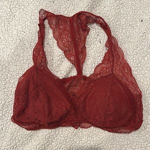 Rust Red Lace Bralette